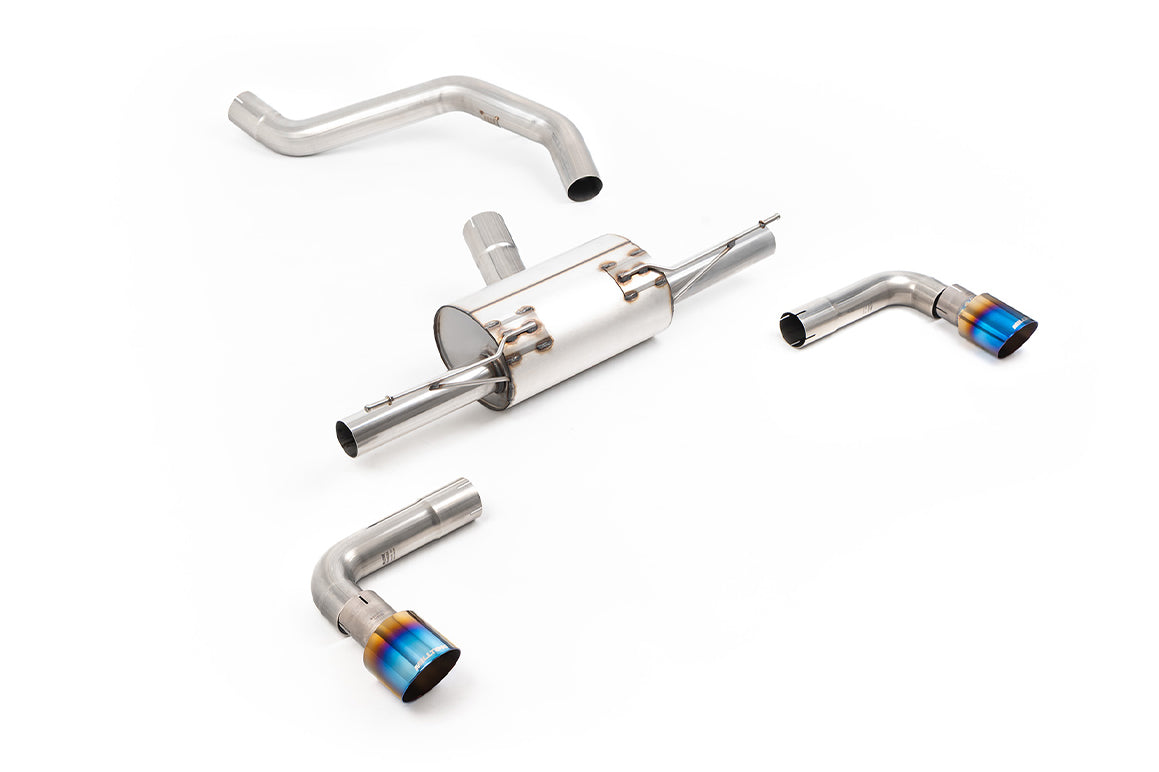 Milltek Sport Particulate Filter-back - INEOS Grenadier B58 3.0 I6 Turbo Petrol - Road+ Part-Resonated System with GT-90 Burnt/Blue Titanium Tips (OE Requires cutting)