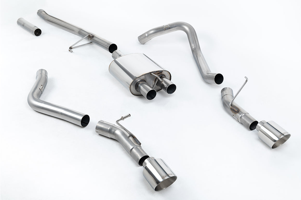 Milltek Sport Cat-back - Jeep Gladiator (JT) 3.6 V6 - Side Exit Cat Back with GT-115 Polished Tips (No Impact to ground clearance)