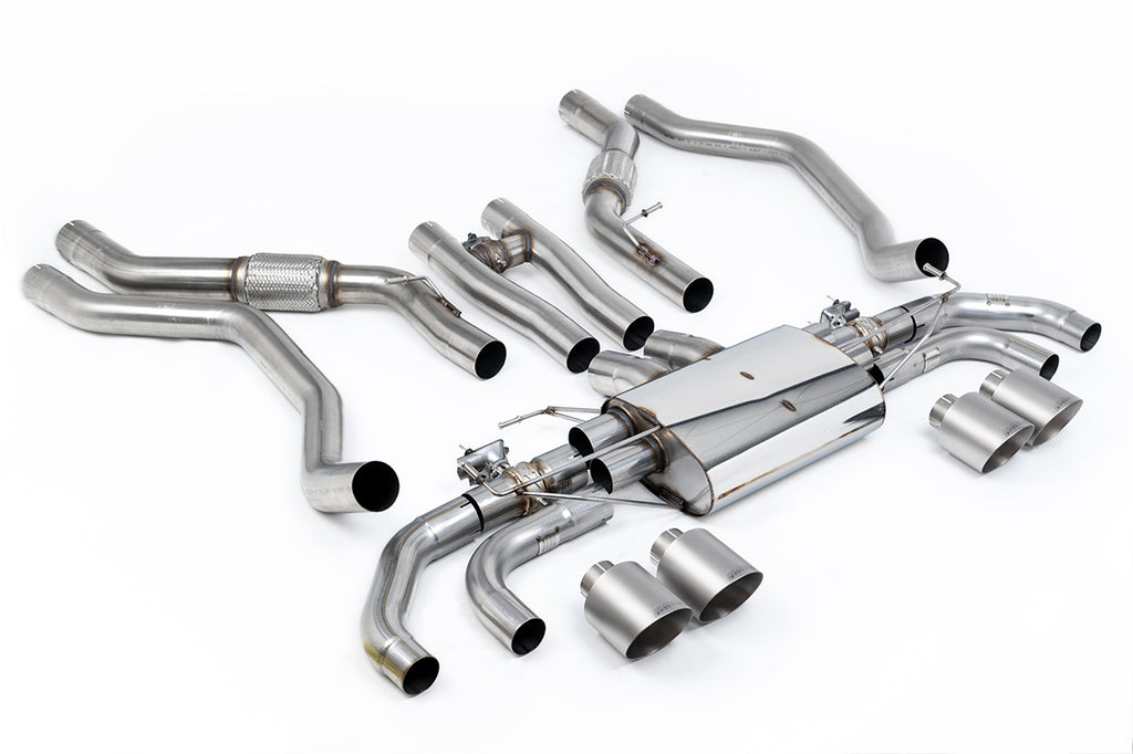 Milltek Sport Range Rover Sport SV Cat-back, GT-115 Brushed Titanium (SSXLR226)