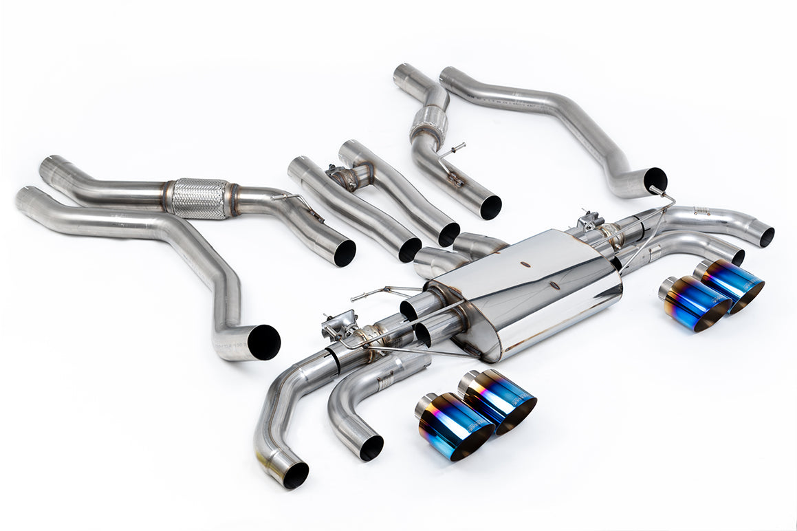 Milltek Sport Range Rover Sport SV Cat-back, GT-115 Burnt/Blue Titanium (SSXLR227)