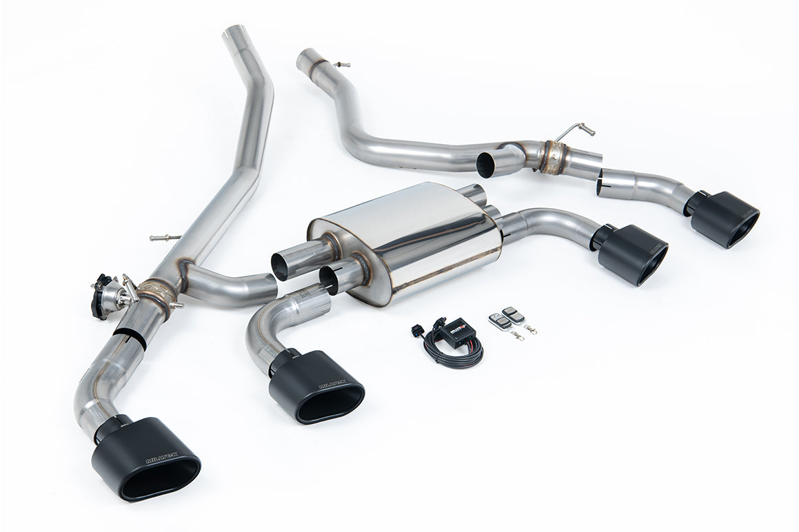 Milltek Sport Range Rover Sport Plug-in Hybrid Cat-back, Valved Cerakote Black (SSXLR232)
