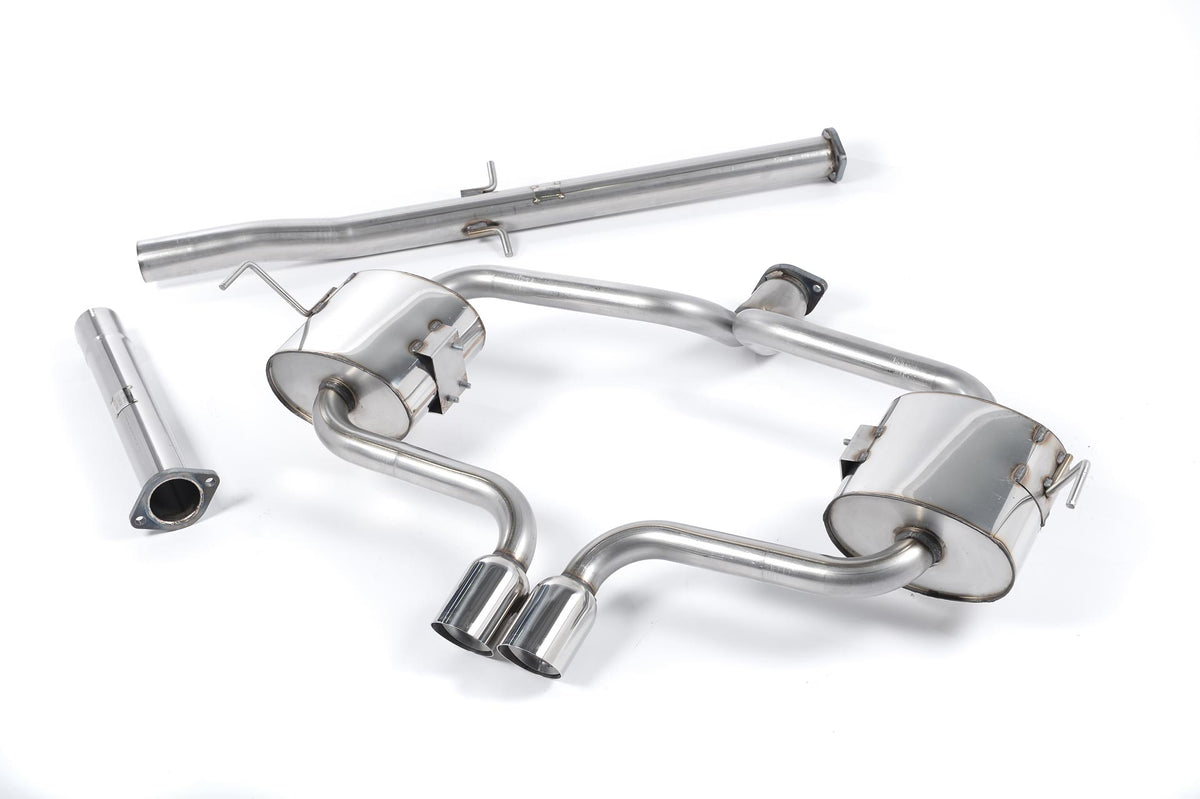 Milltek Sport Cat-back - New Mini Mk1 (R53) Cooper S - Non-resonated (louder) - Fixed Trim Version - Includes bracket locator for 2004 cars