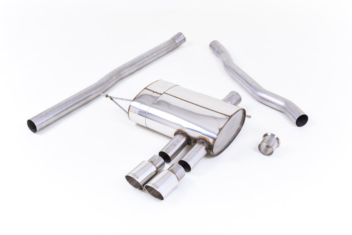 Milltek Sport Cat-back - New Mini Mk3 (F56) Mini Cooper S 2.0 Turbo (Rest of World) - Non-resonated (louder). Polished Tips