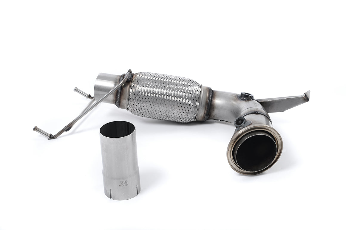 Milltek Sport Large-bore Downpipe and De-cat - New Mini Mk3 (F56) Cooper 1.5T (Pre-LCI only) - Must be fitted with the Milltek Sport cat-back system and requires a Stage 2 ECU remap