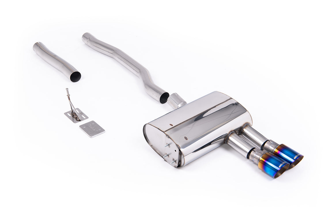 Milltek Sport New Mini Mk3 Mini Cooper S OPF/GPF-back, GT-90 Burnt/Blue Titanium (SSXM500)