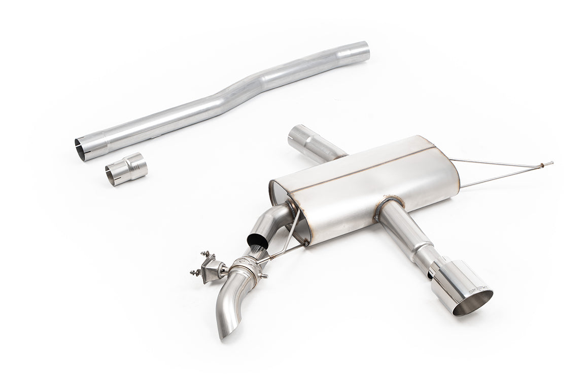Milltek Sport New Mini Mk4 JCW F66 OPF/GPF-back, Non-Resonated, Polished (SSXM510)