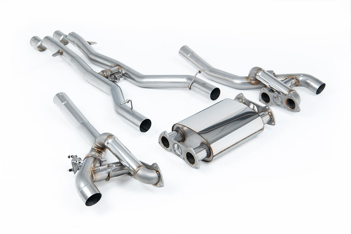 Milltek Sport Mercedes AMG GT/GTS/GTC Cat-back, H Pipe, Valved (SSXMZ163)