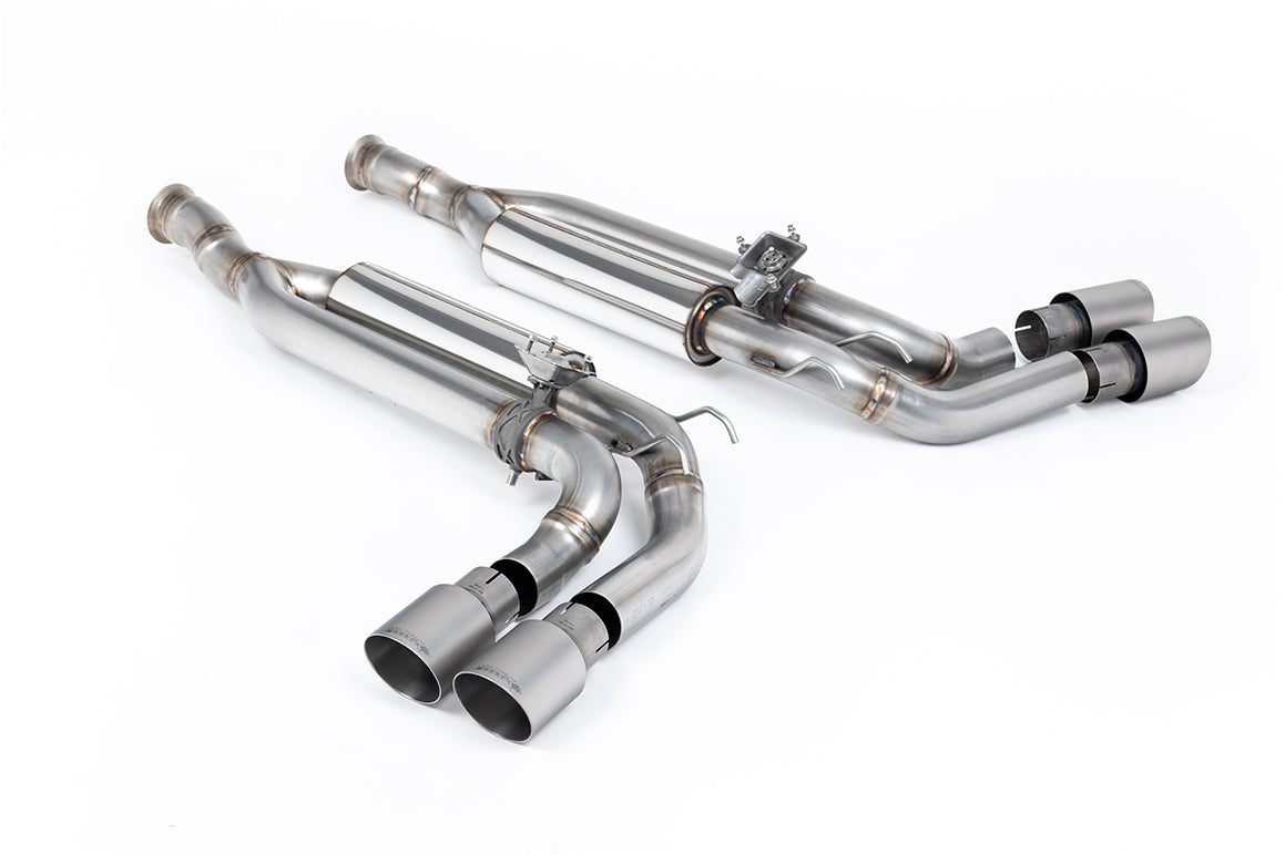 Milltek Sport Mercedes G-Class G63 Cat-back, Valved, GT-90 Brushed Titanium (SSXMZ166)