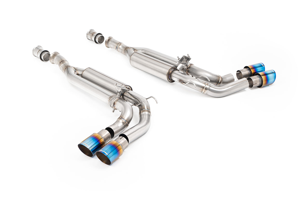 Milltek Sport Mercedes G63 W465 Cat-back, Valved GT-90 Burnt/Blue Titanium (SSXMZ169)
