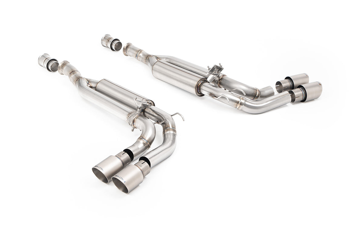 Milltek Sport Mercedes G63 W465 Cat-back, Valved GT-90 Brushed Titanium (SSXMZ170)