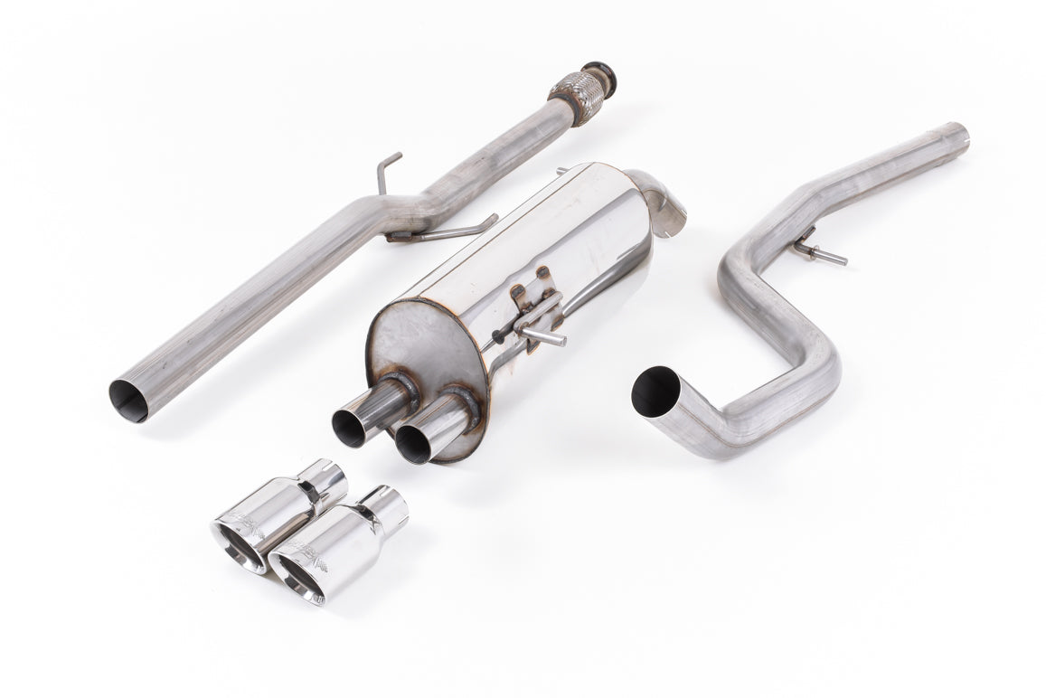 Milltek Sport Cat-back - Peugeot 208 GTi 1.6 - Non-resonated (louder). Polished Tips