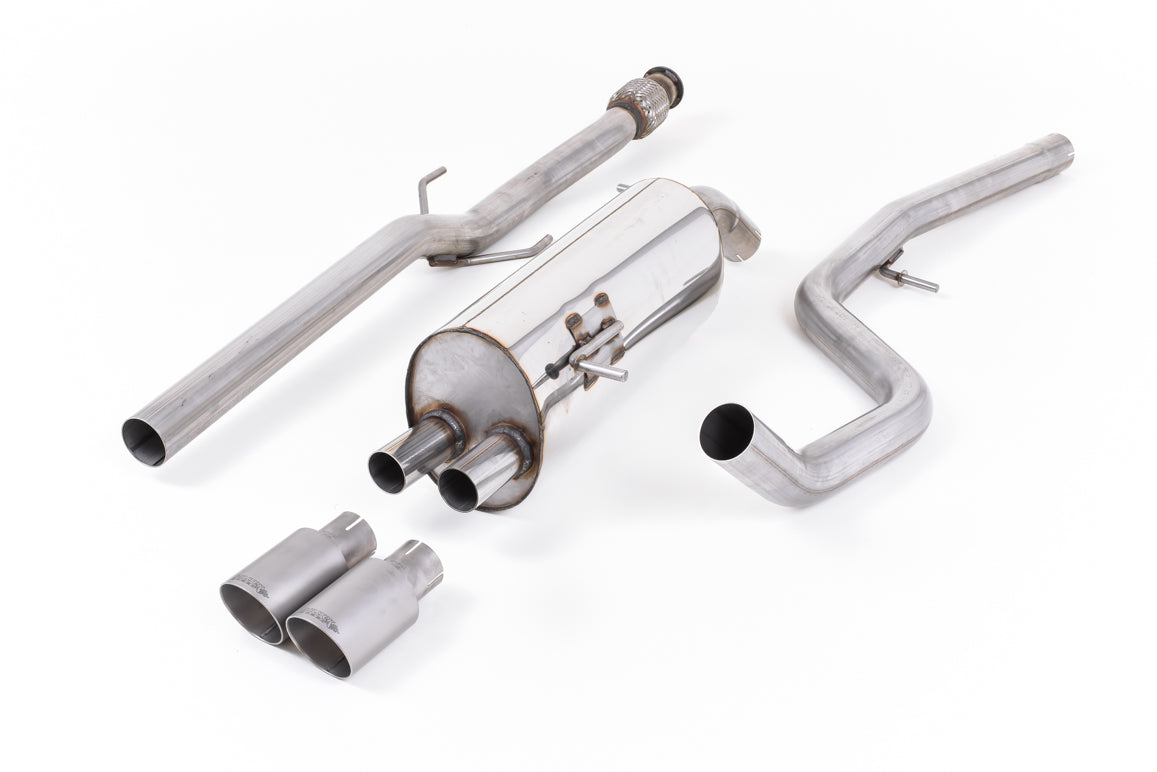 Milltek Sport Cat-back - Peugeot 208 GTi 1.6 - Non-resonated (louder). Titanium Tips