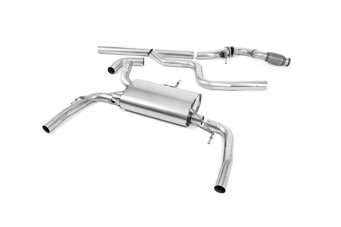 Milltek Sport Cat-back - Peugeot 308 GTI 270 (1.6T) Non-OPF/GPF Models - Non Resonated (Louder / Uses OE Trims)