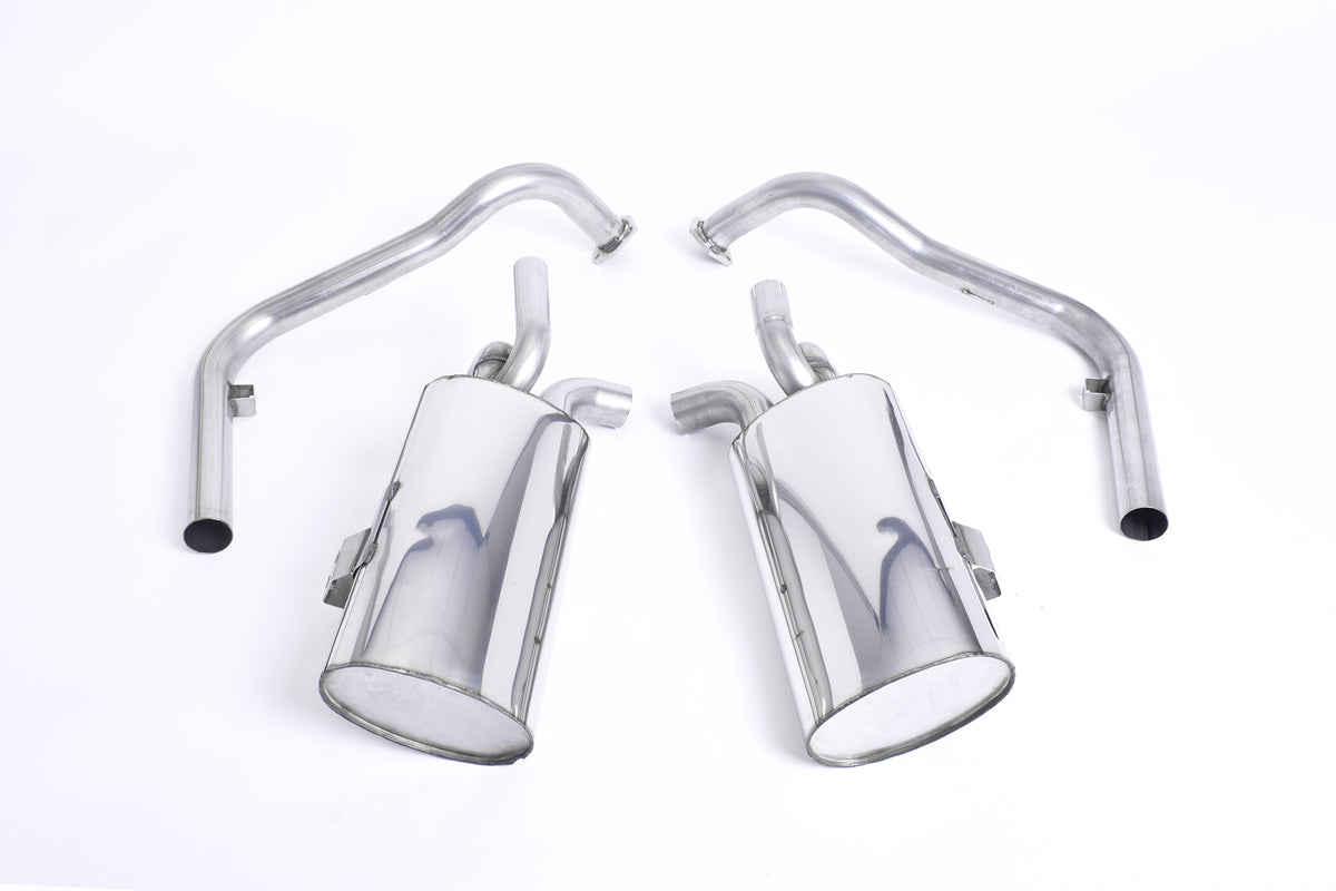 Milltek Sport Cat-back - Porsche Boxster / Porsche Cayman - Non-resonated (louder). Ceramic Black Tips
