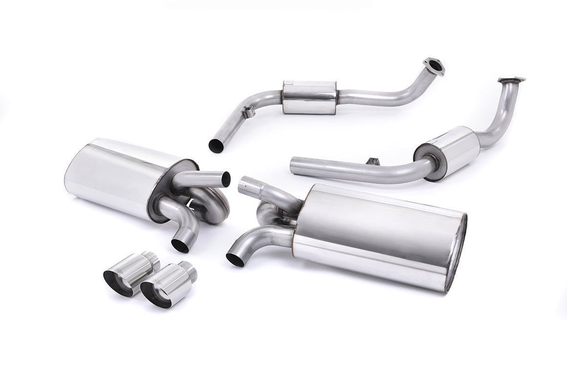 Milltek Sport Cat-back - Porsche Boxster / Porsche Cayman - Polished Tips. Exc. Rear Catalysts