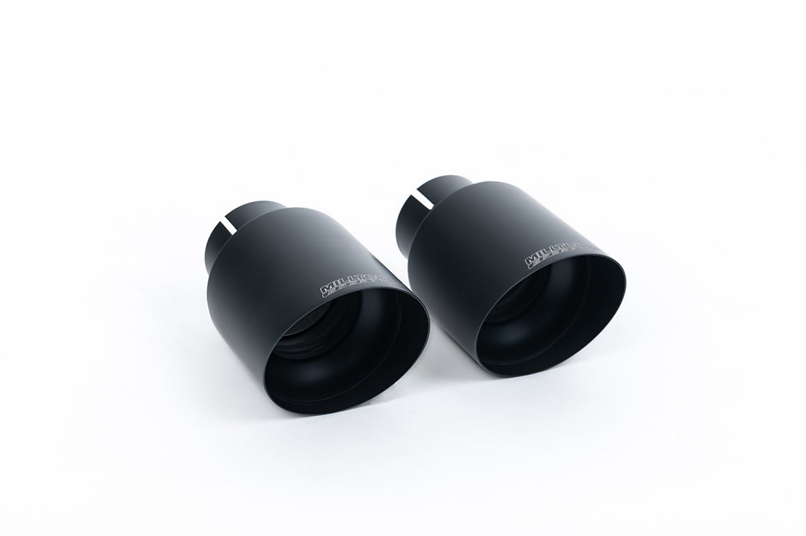 Milltek Sport Cat-back - Porsche Boxster / Porsche Cayman - Cerakote Black Tips. Exc. Rear Catalysts