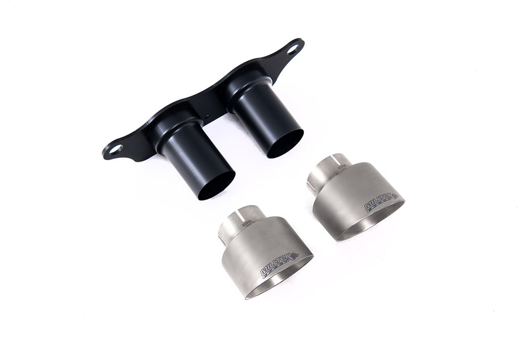 Milltek Sport Porsche 911 991.2 GT3 & GT3 RS Tips, GT-100 Brushed Titanium (SSXPO133)