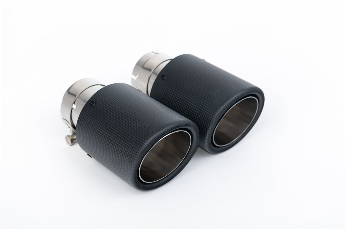 Milltek Sport Particulate Filter-back - Porsche Boxster / Porsche Cayman - Rear Silencer Delete System with Carbon JET-100 Trims