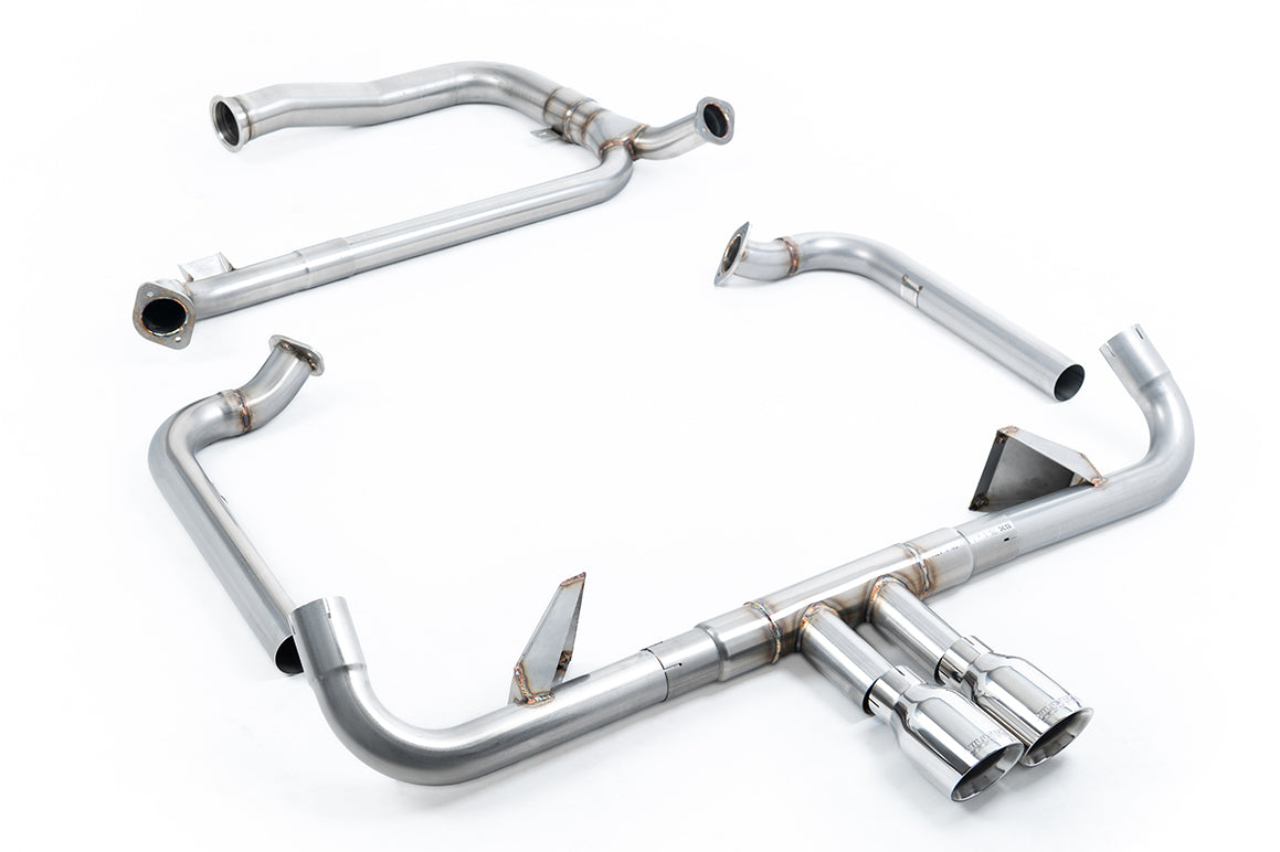 Milltek Sport Full System (including Cat Replacement Pipe) - Porsche Boxster / Porsche Cayman - Full System with Decat & Polished GT-100 Trims (Requires Stage 2 ECU Software)
