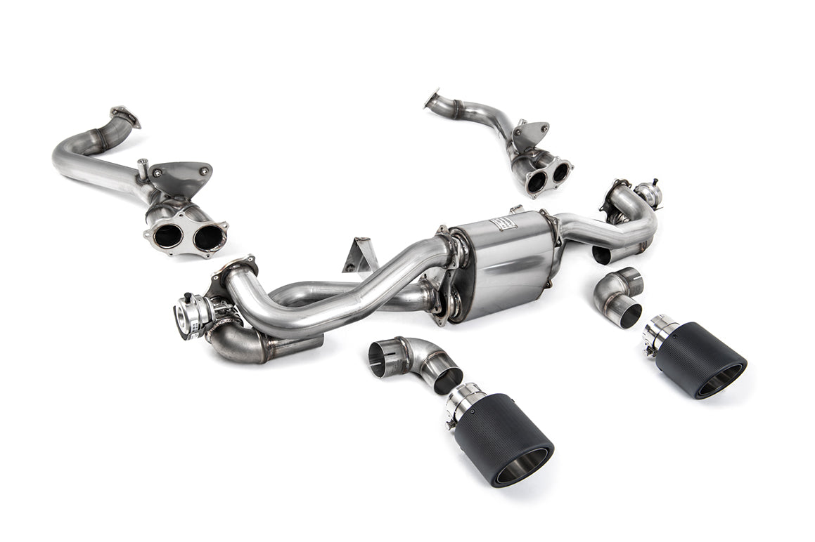 Milltek Sport GPF/OPF Bypass - Porsche Boxster / Porsche Cayman - With Carbon Jet-115 Trims - Requires Stage 2 ECU Software