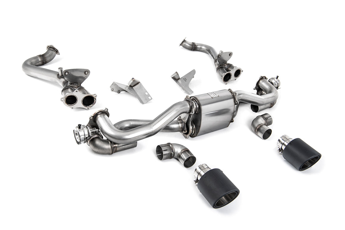 Milltek Sport GPF/OPF Bypass - Porsche Boxster / Porsche Cayman - With Carbon JET-115 Trims - Requires Stage 2 ECU Software