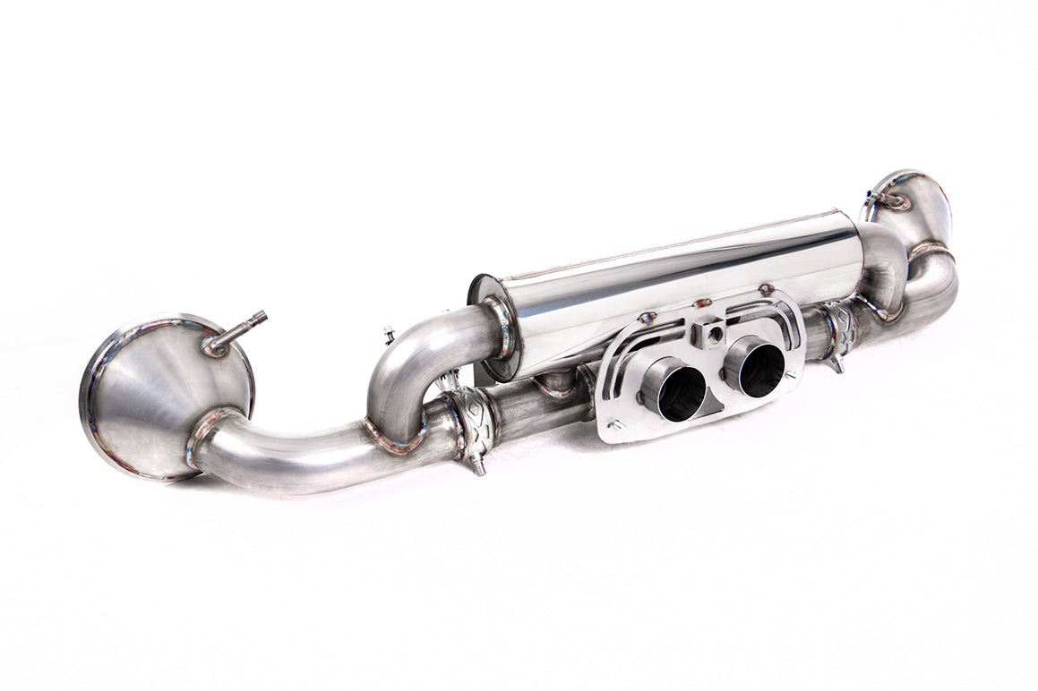 Milltek Sport Rear Silencer(s) - Porsche 911 992.1 GT3 - Works with PSE Valve Switch - Re-uses OE Tailpipes