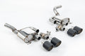 Milltek Sport Porsche Macan GTS / Turbo Facelift Rear Silencers, Valved JET-115 Carbon (SSXPO180)