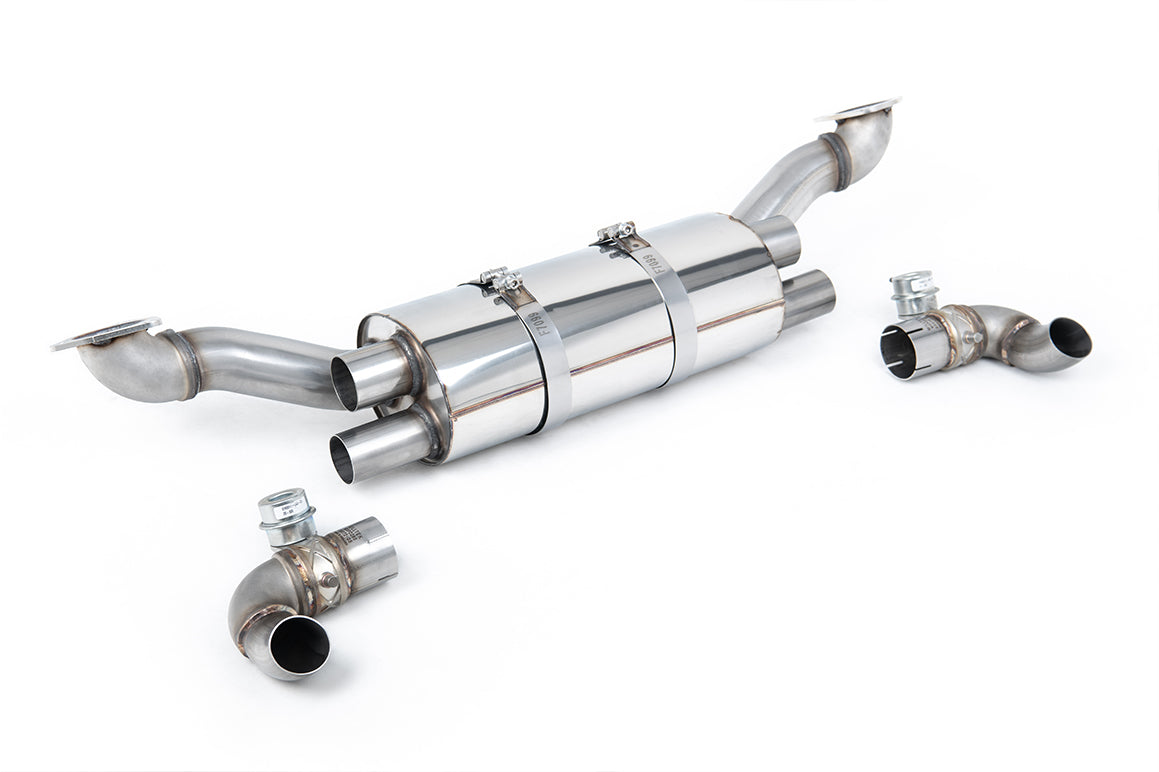 Milltek Sport Rear Silencer(s) - Porsche 911 991.1 3.8 (C2S / C4S) - For PSE Equipped Cars - Fits to OE Side Silencers and with OE Tips
