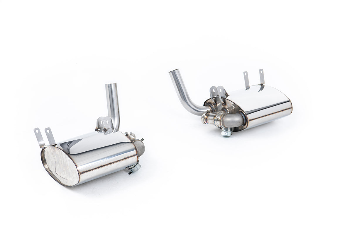 Milltek Sport Rear Silencer(s) - Porsche 911 996 Carrera and Carrera S (C2 and C4) - Valved System (Works with PSE Equipped Cars Only) - Uses OE Tailpipes