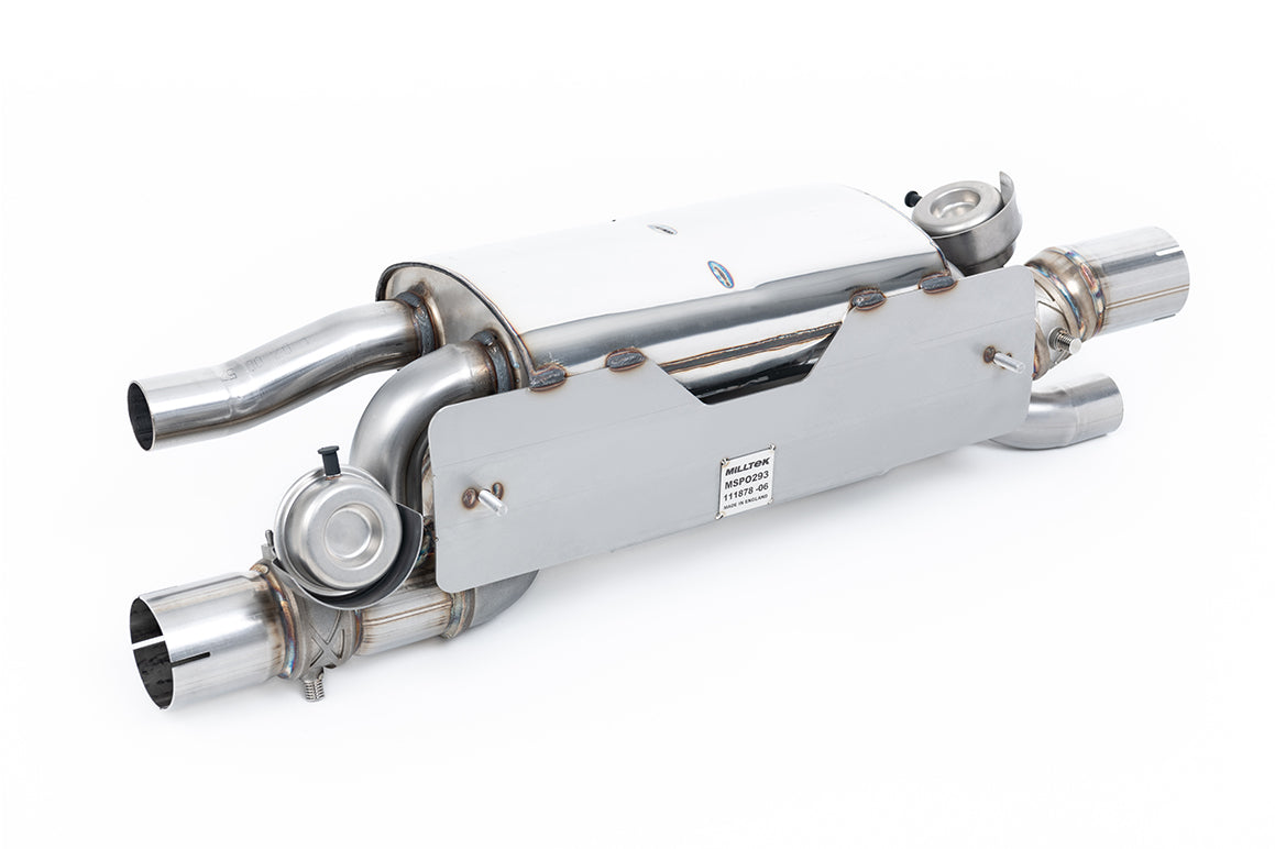 Milltek Sport Rear Silencer(s) - Porsche 911 991.2 3.0 (T / S / GTS) - Works with PSE Equipped Cars Only with JET-115 Carbon Tips