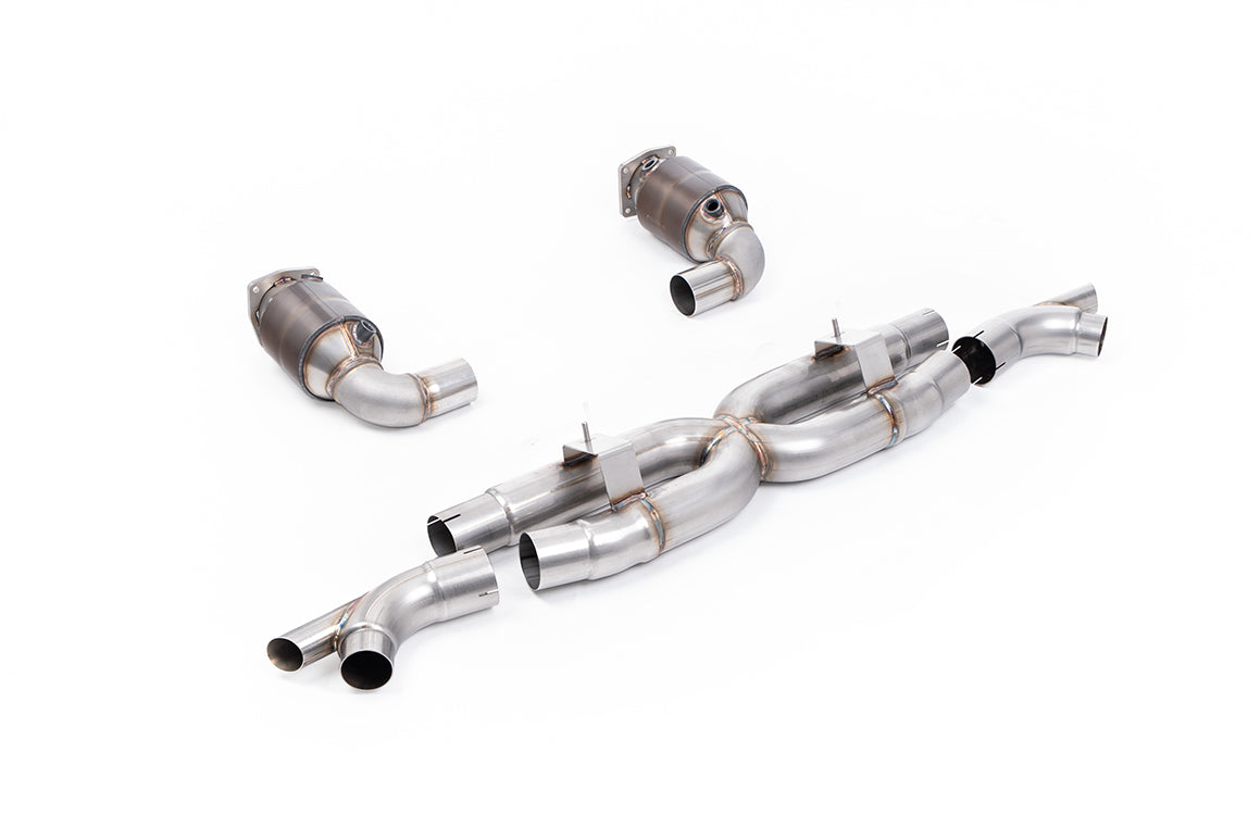 Milltek Sport Full System - Porsche 911 991.2 Turbo S - Race X Pipe Full System with HJS High Flow Sports Cats