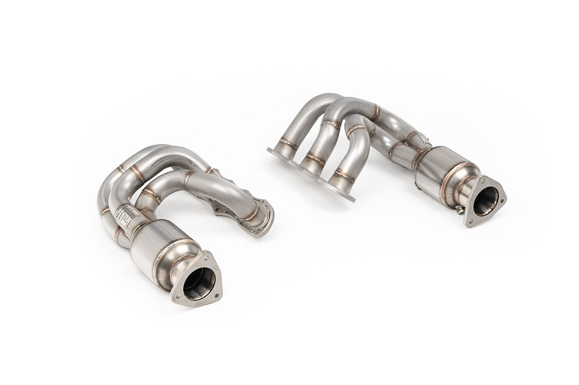 Milltek Sport Manifold & Hi-Flow Sports Cat - Porsche 911 991.1 3.8 (C2S / C4S) - Cast Header Flange Manifolds with 200CPSI Cats - Stage 2 ECU Remap Required