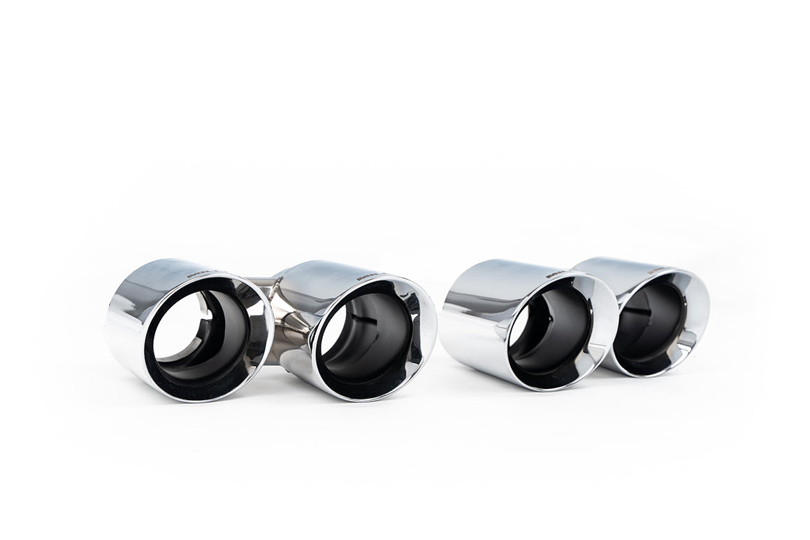 Milltek Sport Tips - Porsche 911 991.1 3.8 (C2S / C4S) - Twin Round Polished Tips - Fits to Milltek and OE Systems