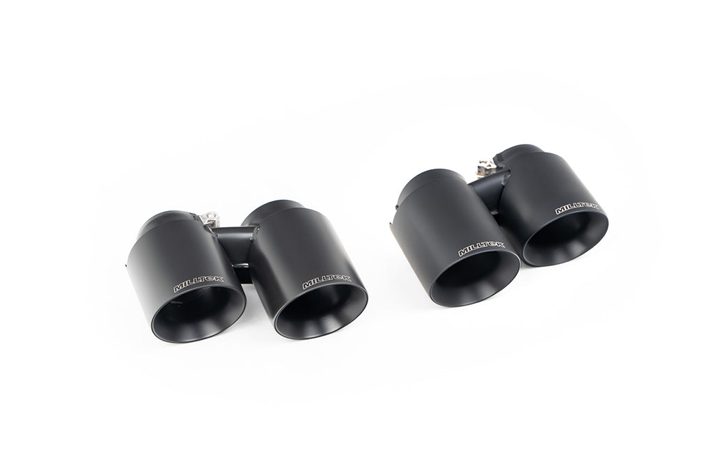 Milltek Sport Porsche 911 991.1 Tips, Twin Cerakote Black (SSXPO209)