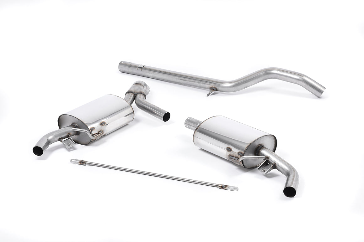 Milltek Sport Cat-back - Renault / Alpine Clio 200 (inc. Cup) - Non-resonated (louder). Uses OE tailpipe trims