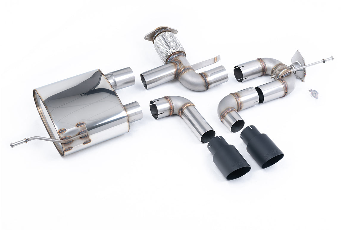 Milltek Sport Cat-back - Renault / Alpine A110 A110S 1.8TCe (S Models only) - Cerakote Black GT-90 Tips - Retains OE Valve Control