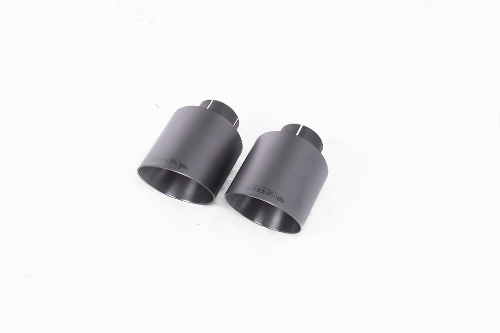 Milltek Sport Range Rover Sport SVR Facelift Rear Silencers, Valved GT-115 Brushed Titanium (SSXRR115) - photo 2