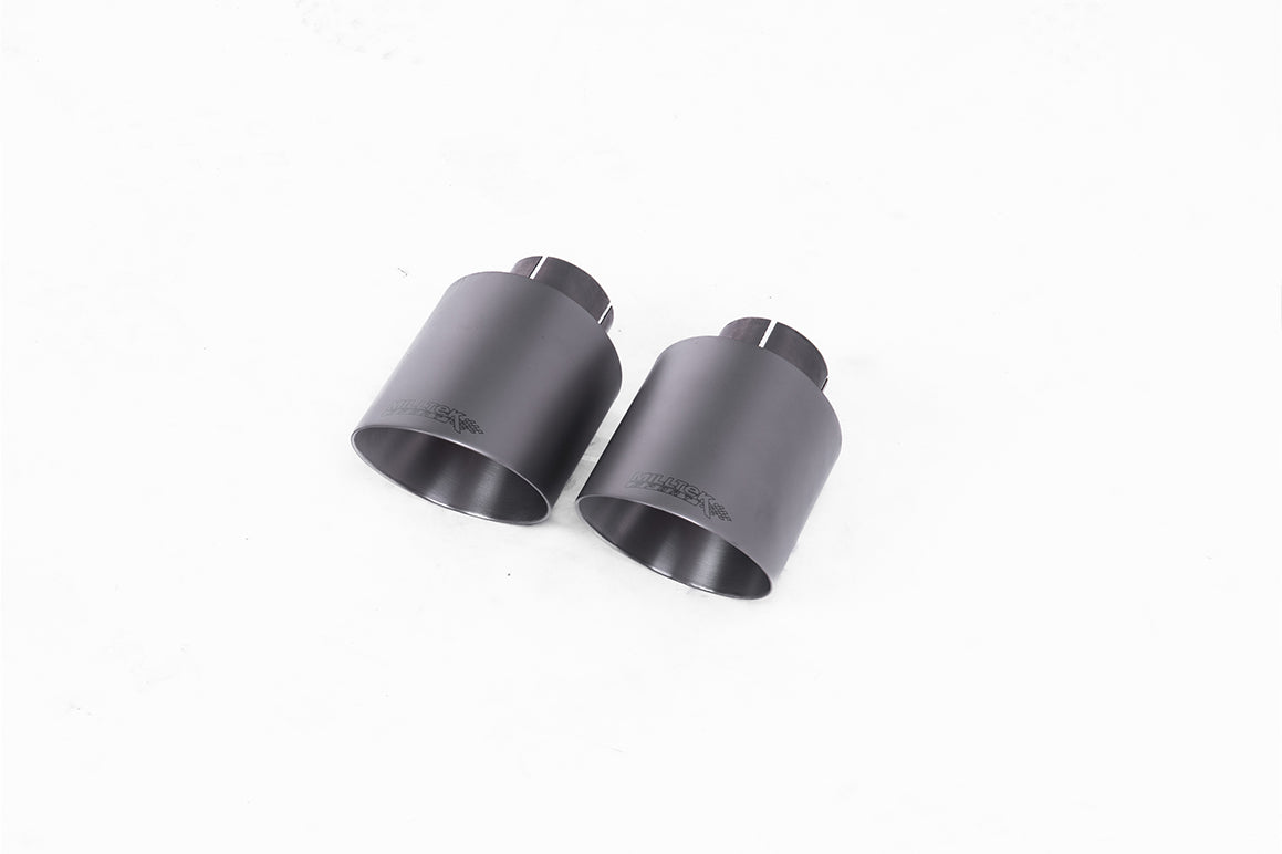 Milltek Sport Range Rover Sport SVR Facelift Rear Silencers, Valved GT-115 Brushed Titanium (SSXRR115) - photo 2