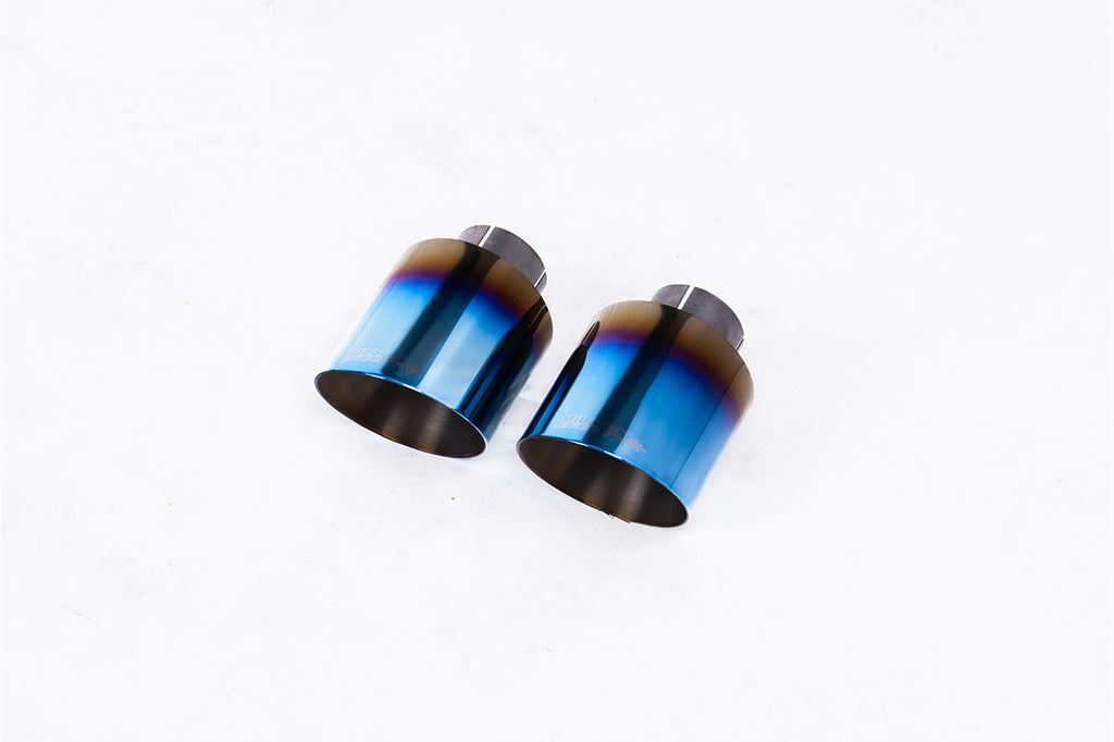 Milltek Sport Range Rover Sport SVR Facelift Rear Silencers, Valved GT-115 Burnt/Blue Titanium (SSXRR116) - photo 2