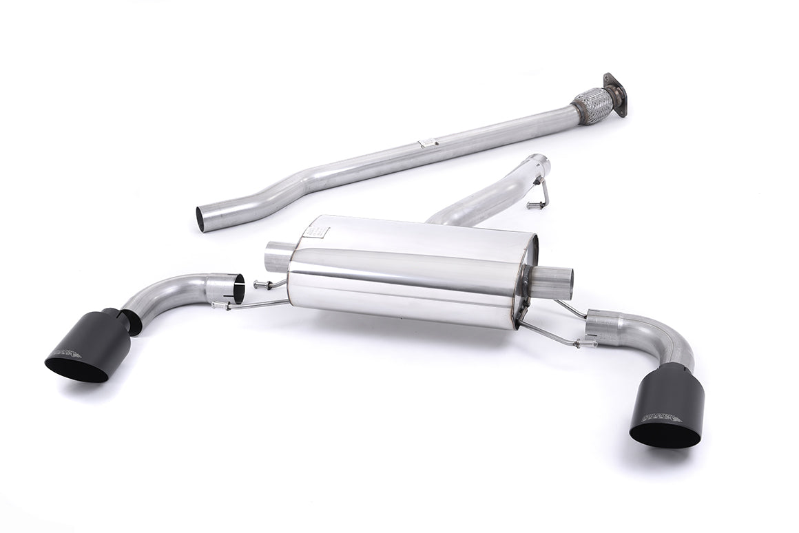 Milltek Sport Secondary Cat-back - Subaru BRZ / Toyota / Lexus GT86 - Non-resonated (louder). Ceramic Black Tips