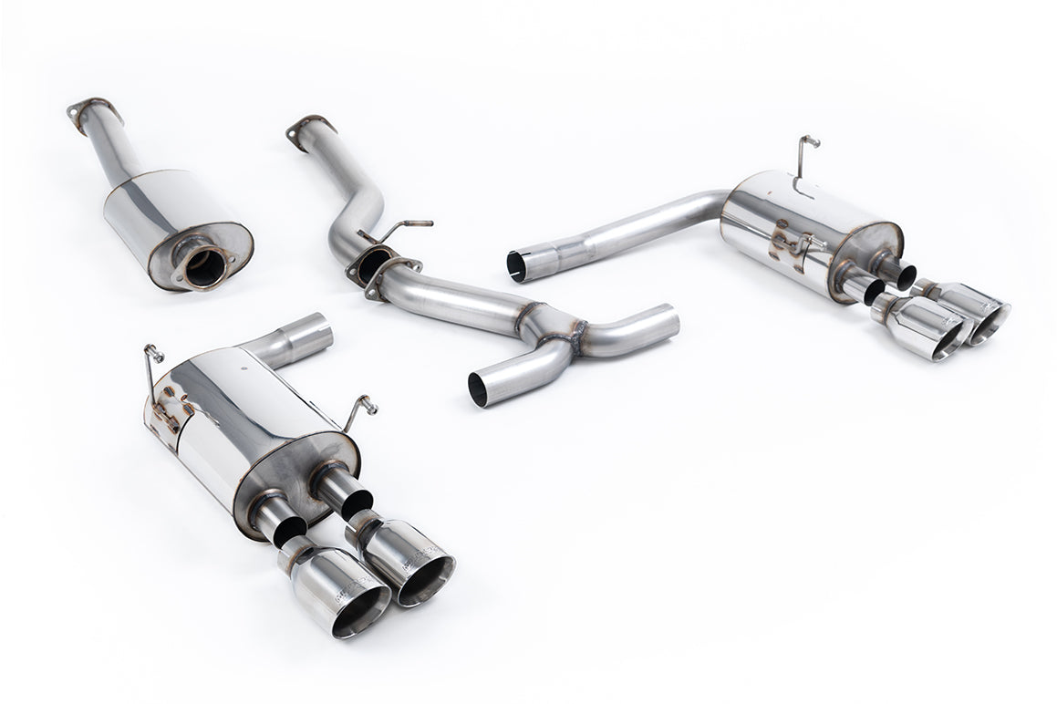 Milltek Sport Cat-back - Subaru Impreza STi & WRX STI Saloon / Sedan - EC-Approved. Polished GT-100 Tips