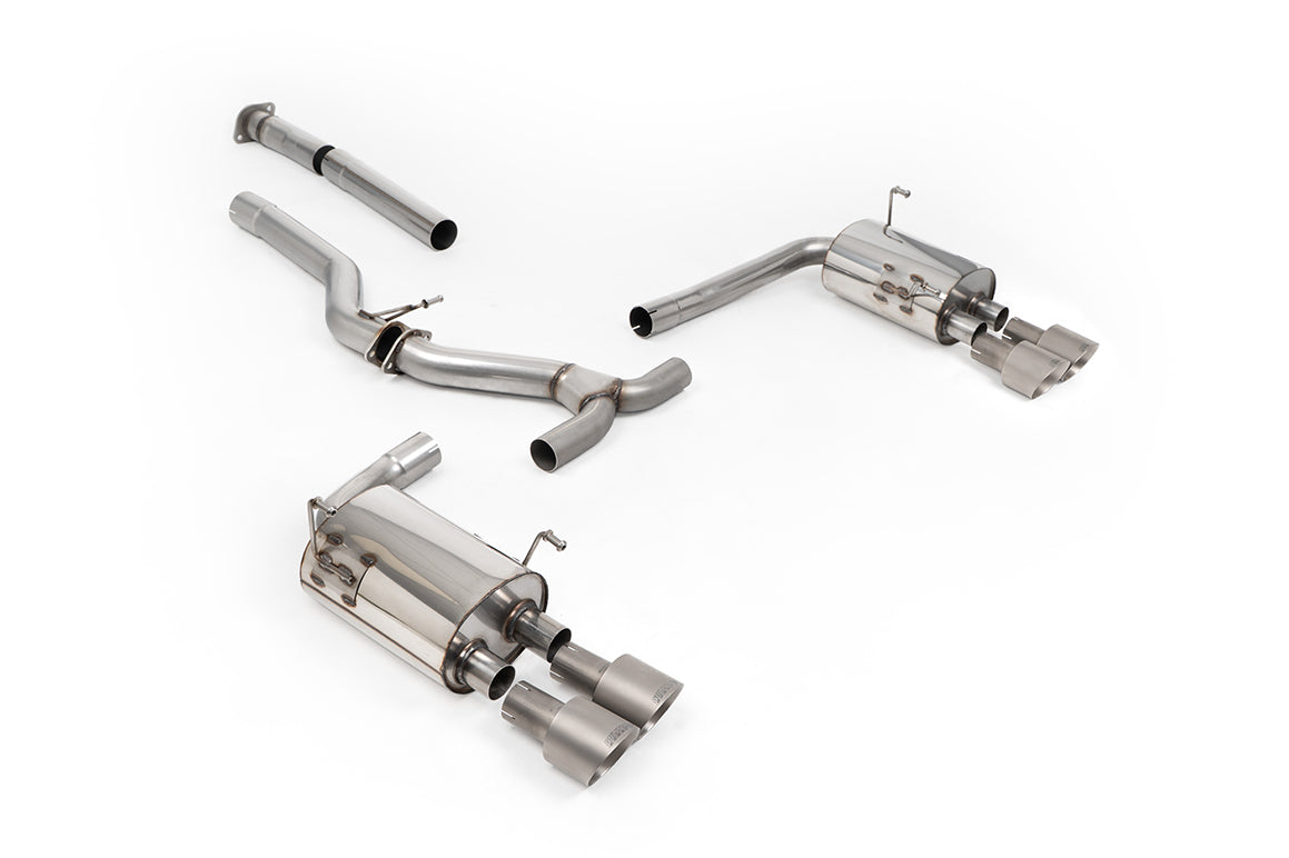 Milltek Sport Cat-back - Subaru Impreza WRX (VB) 2.4T Boxer (USDM Only) - Non-Resonated (Louder) with GT-100 Brushed Titanium Tips
