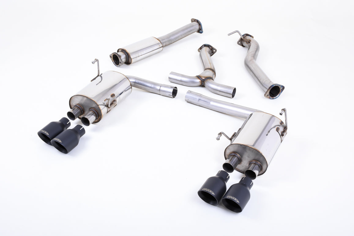 Milltek Sport Cat-back - Subaru Impreza STi & WRX STI Saloon / Sedan - Cerakote GT-100 Black Tips