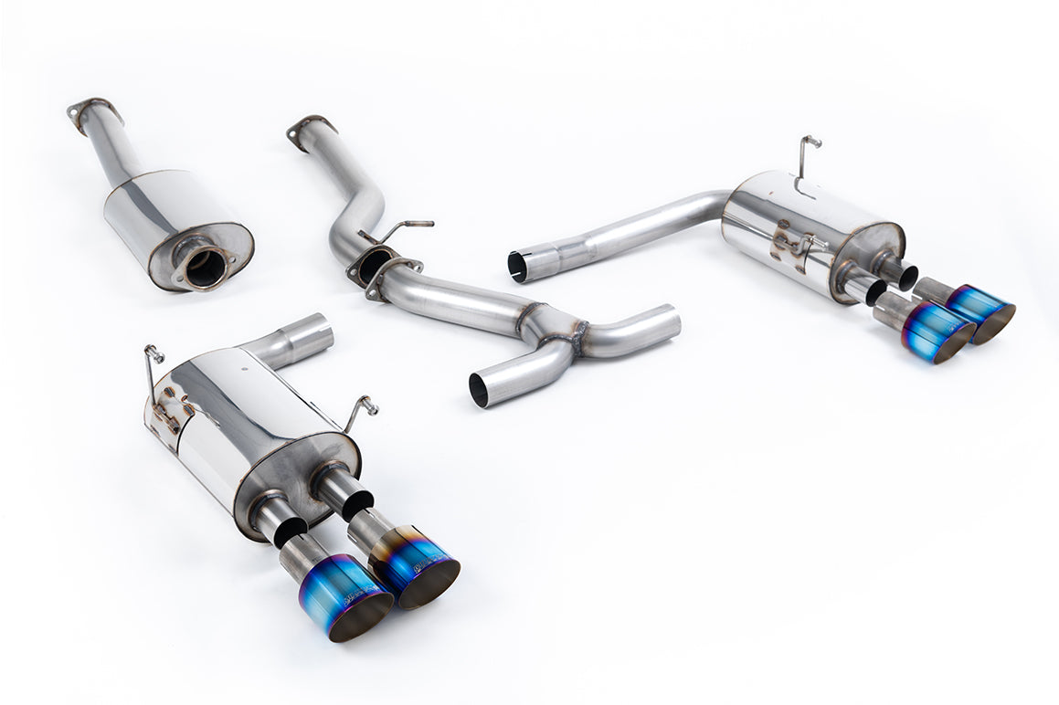 Milltek Sport Subaru Impreza STi & WRX STI Cat-back, GT-100 Burnt Titanium (SSXSB54)