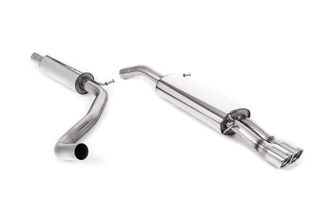 Milltek Sport Cat-back - Seat Ibiza - Resonated with Twin Jet Tailpipes. For pre-facelift models.