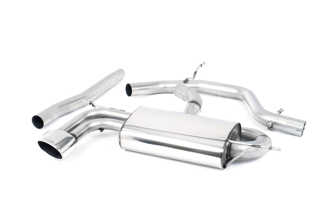 Milltek Sport Cat-back - Seat Leon FR 2.0 TDi 170PS DPF - Cupra-style with Oval Trim