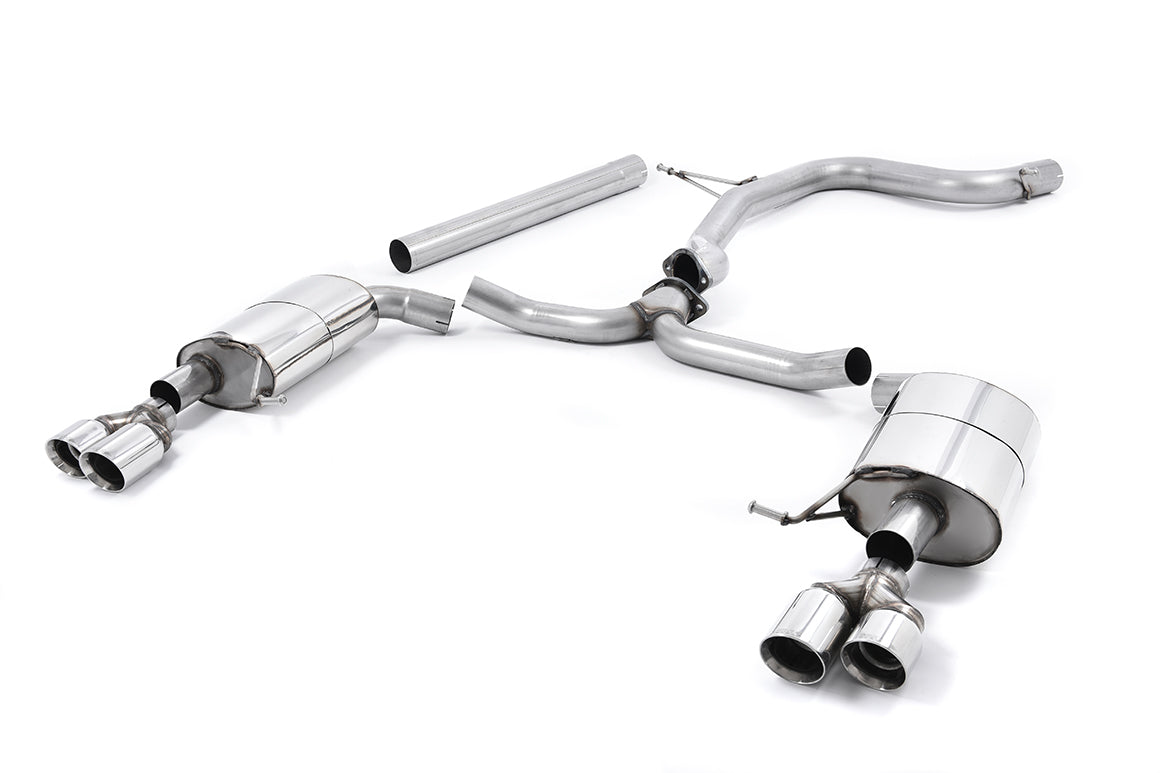 Milltek Sport Seat Leon ST Cupra Cat-back, Non-Resonated, Quad Polished (SSXSE174)