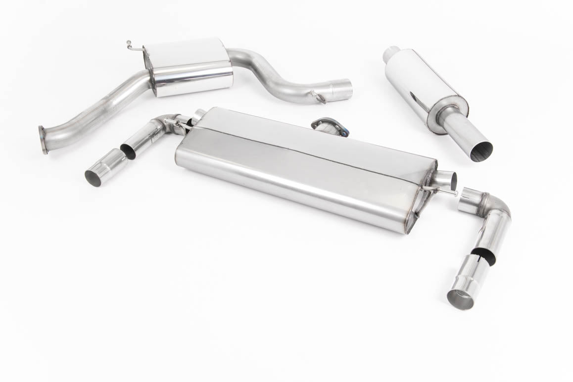 Milltek Sport Seat Leon Cupra Cat-back, Resonated, Quad GT-80 Polished (SSXSE209)