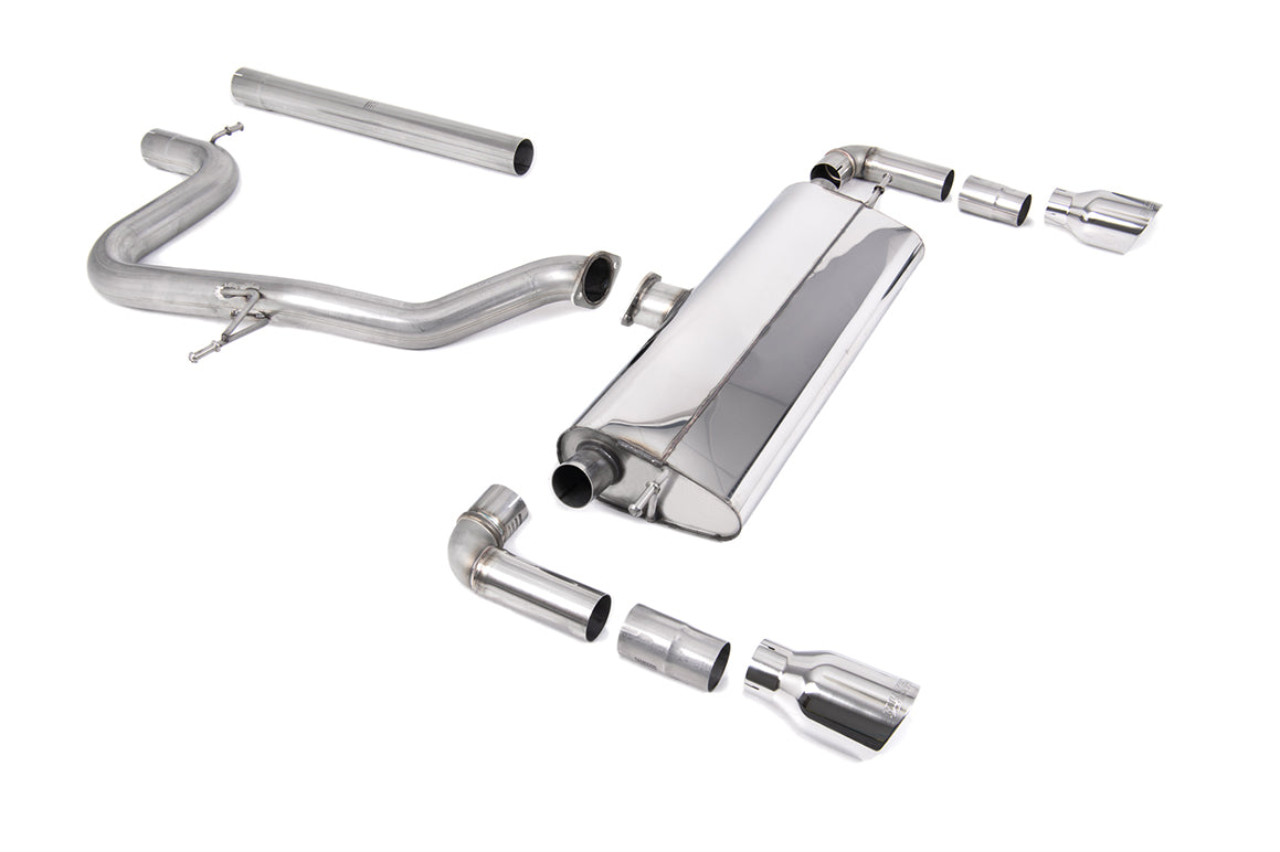 Milltek Sport Cat-back - Seat Leon Cupra R 310PS - Cat Back Non-Res with GT-100 Polished Trims
