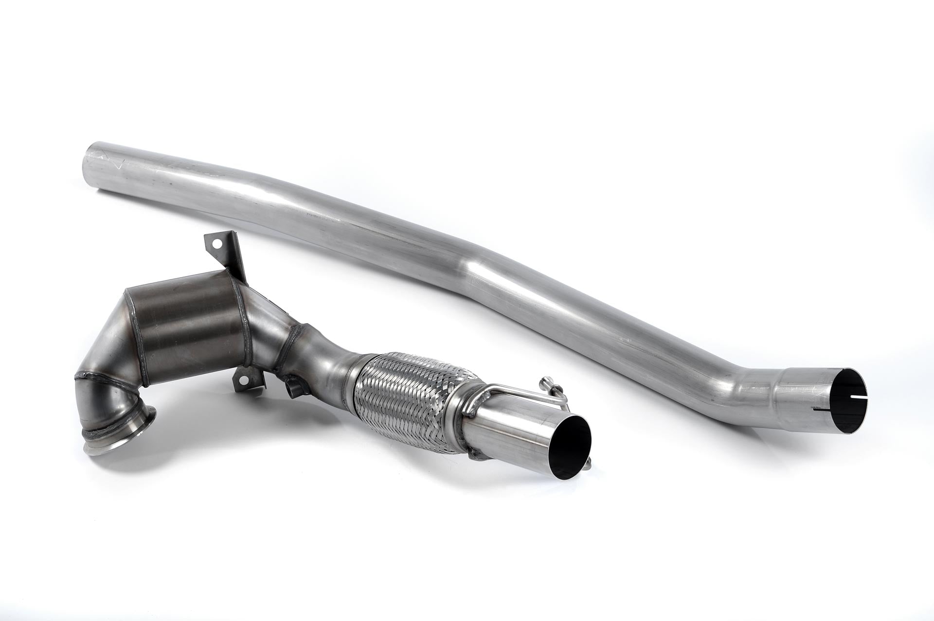 Milltek Sport Large Bore Downpipe and Hi-Flow Sports Cat - Seat Leon / Skoda Octavia - EC-Approved. Must be fitted with the Milltek Sport cat-back system and requires a Stage 2 ECU remap